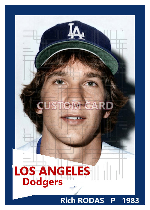 Rich Rodas - 1983 Los Angeles Dodgers - choose a size & style