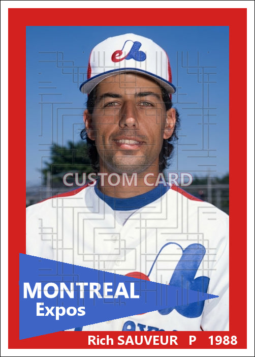 Rich Sauveur - 1988 Montreal Expos - choose a size & style