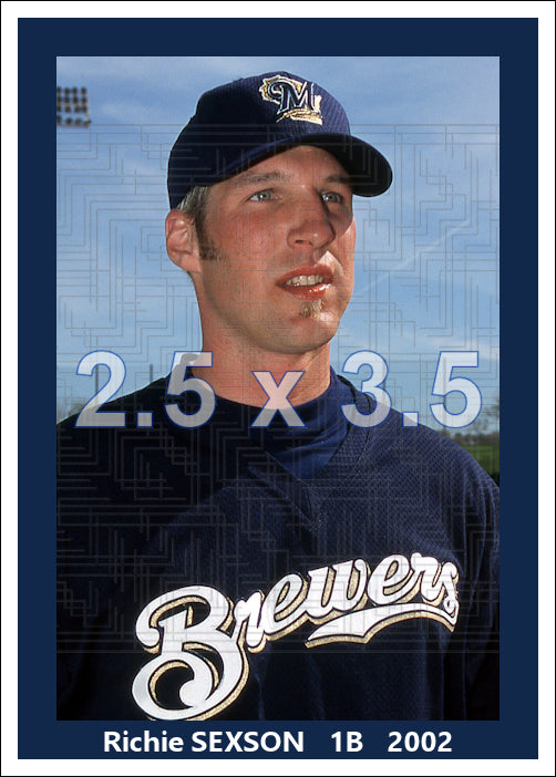 Richie Sexson - 2002 Milwaukee Brewers - choose a size & style