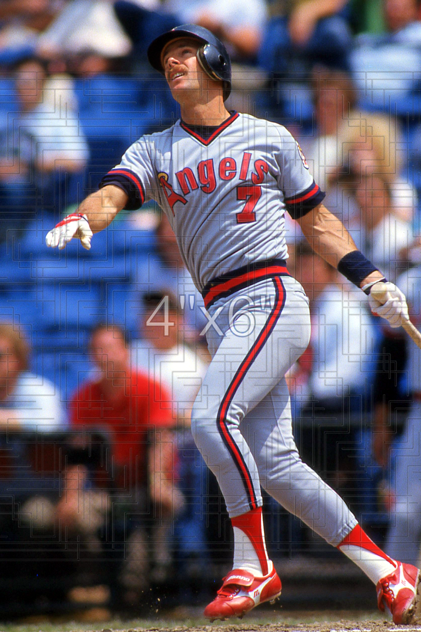 Rick Burleson - 1986 California Angels - choose a size & style