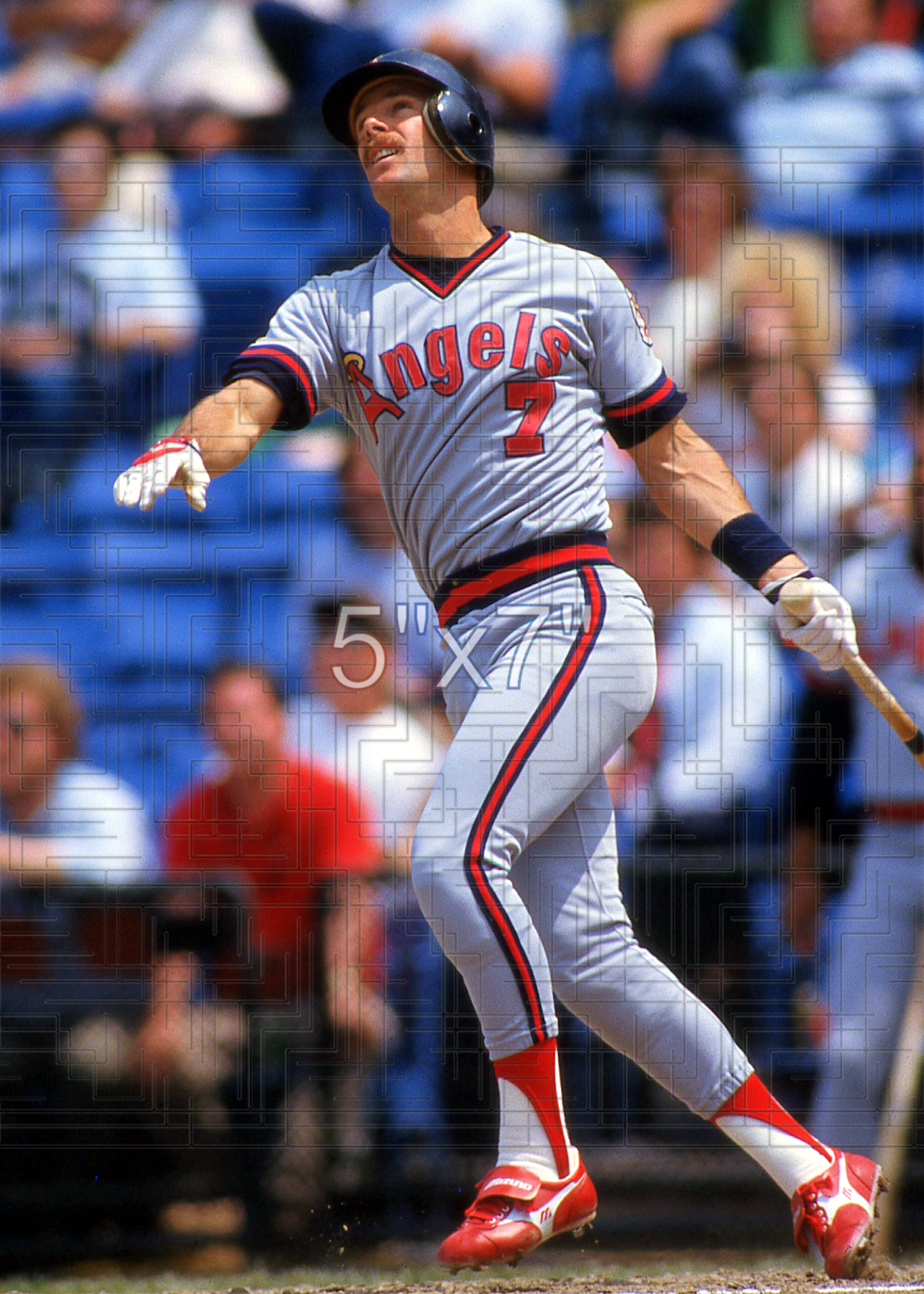 Rick Burleson - 1986 California Angels - choose a size & style