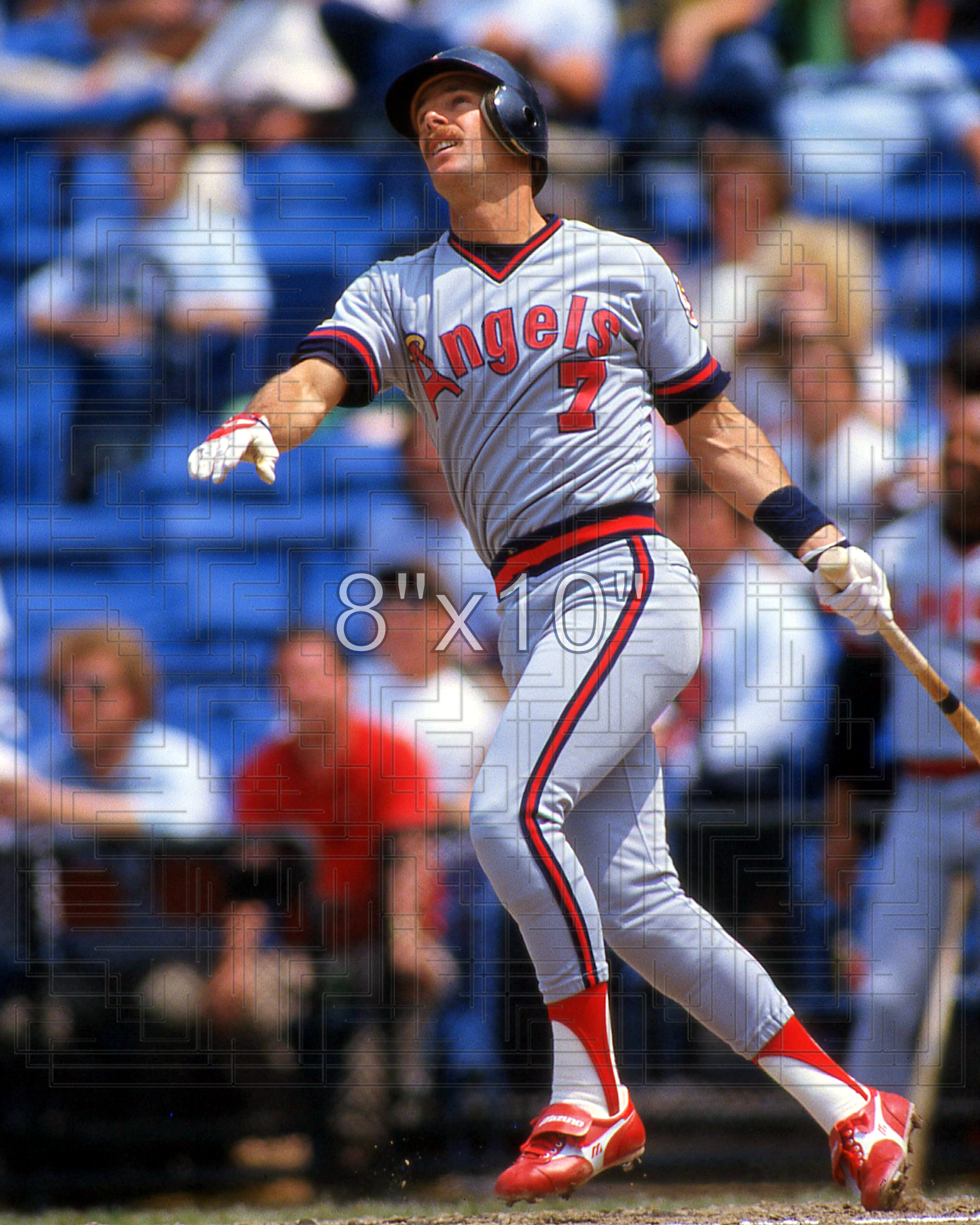 Rick Burleson - 1986 California Angels - choose a size & style