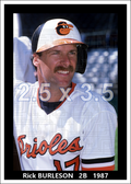Rick Burleson - 1987 Baltimore Orioles - choose a size & style