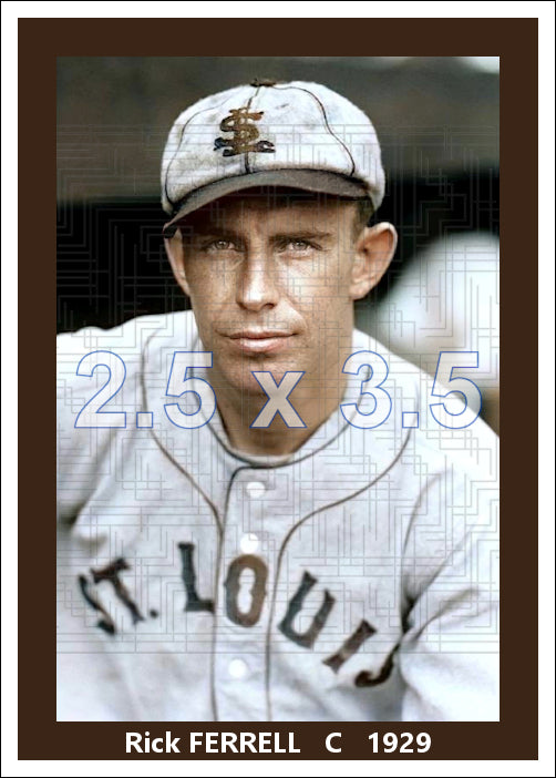 Rick Ferrell - 1929 St. Louis Browns - choose a size & style