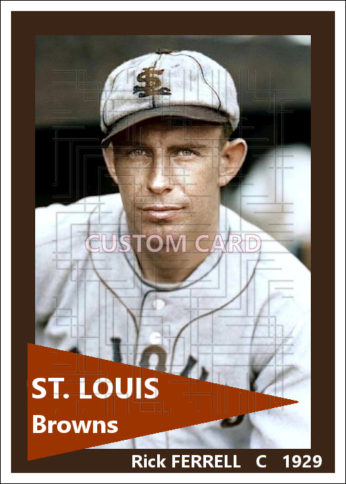 Rick Ferrell - 1929 St. Louis Browns - choose a size & style