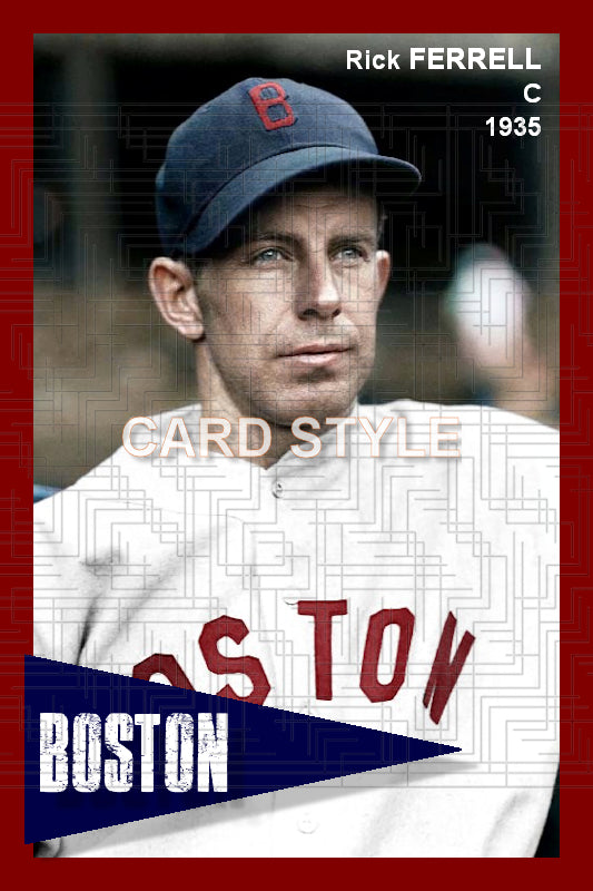 Rick Ferrell - 1935 Boston Red Sox - choose a size & style