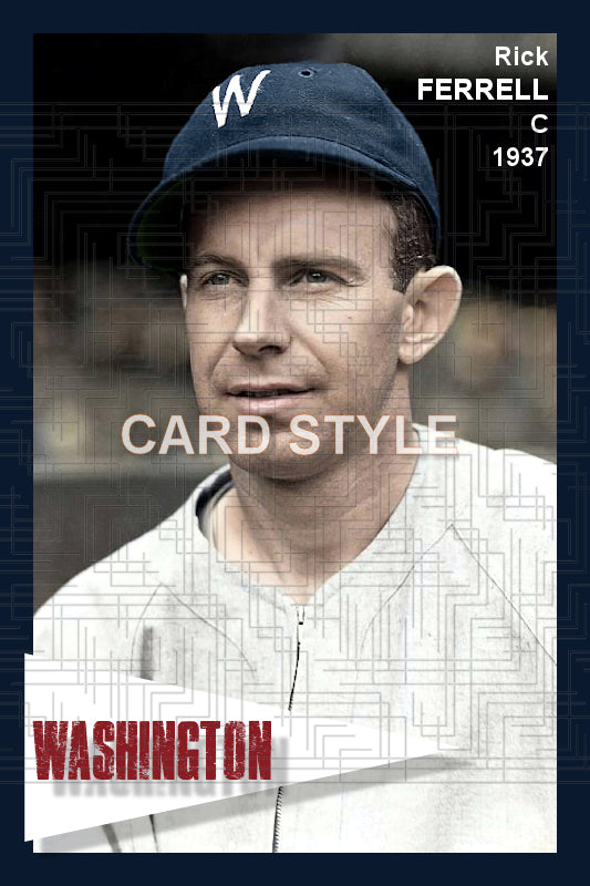 Rick Ferrell - 1937 Washington Senators - choose a size & style
