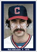 Rick Kreuger - 1978 Cleveland Indians - choose a size & style
