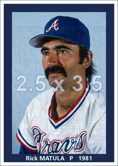 Rick Matula - 1981 Atlanta Braves - choose a size & style