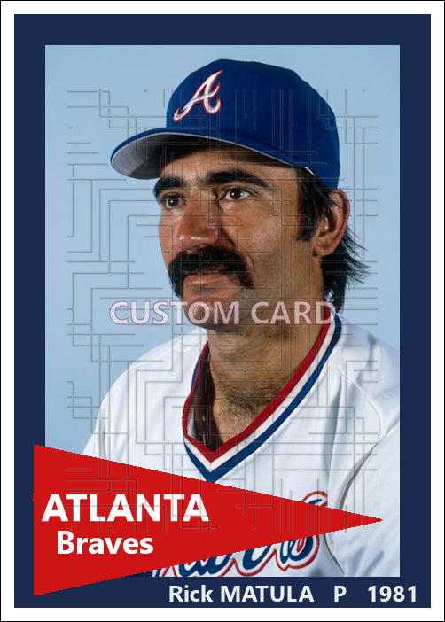 Rick Matula - 1981 Atlanta Braves - choose a size & style