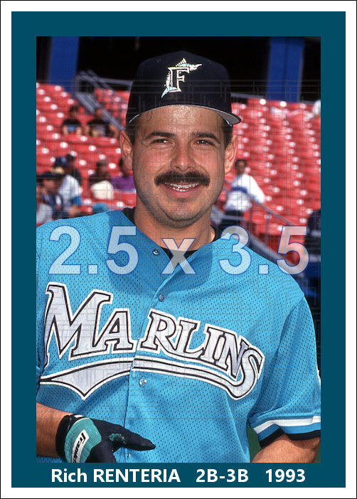 Rich Renteria - 1993 Florida Marlins - choose a size & style