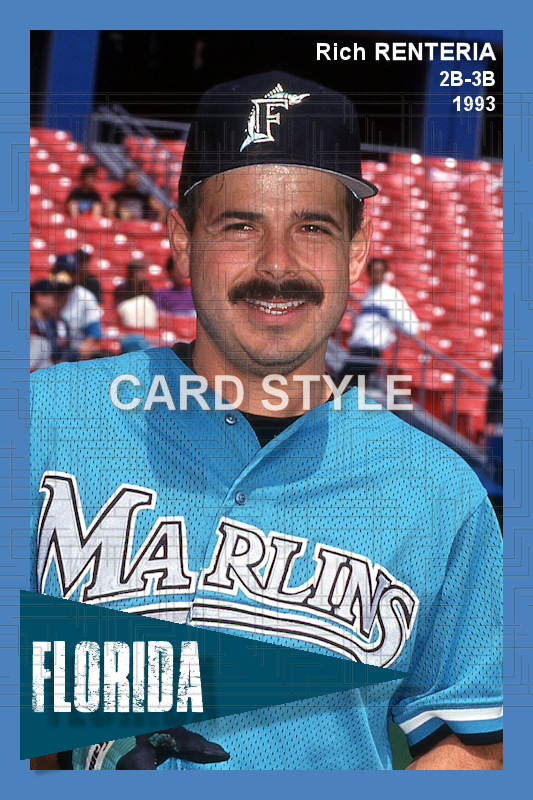 Rich Renteria - 1993 Florida Marlins - choose a size & style