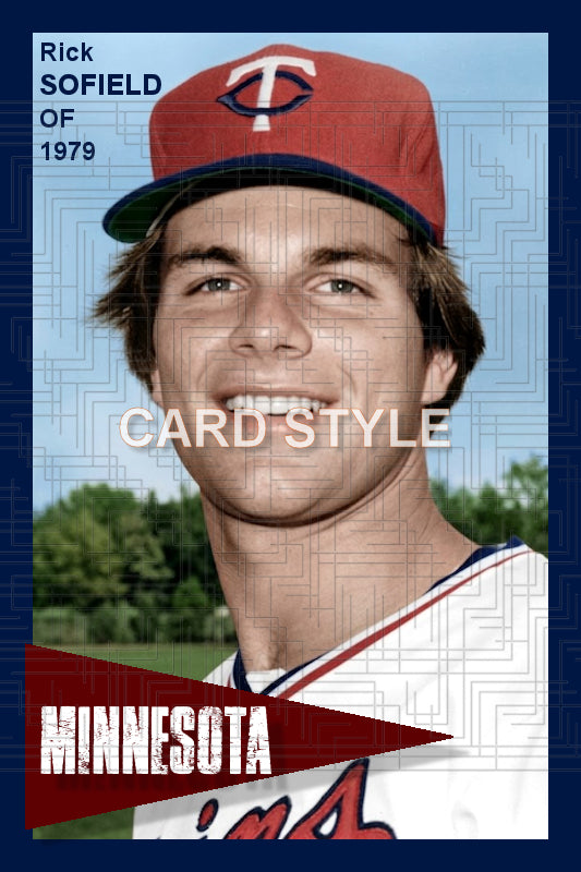 Rick Sofield - 1979 Minnesota Twins - choose a size & style