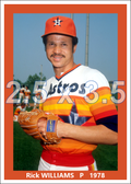 Rick Williams - 1978 Houston Astros - choose a size & style