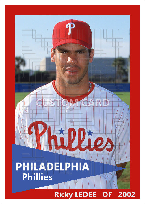 Ricky Ledee - 2002 Philadelphia Phillies - choose a size & style