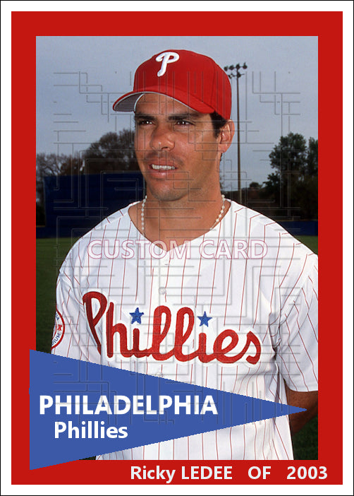 Ricky Ledee - 2003 Philadelphia Phillies - choose a size & style