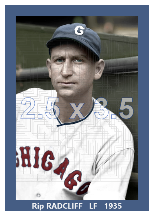 Rip Radcliff - 1935 Chicago White Sox - choose a size & style