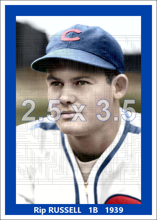 Rip Russell - 1939 Chicago Cubs - choose a size & style