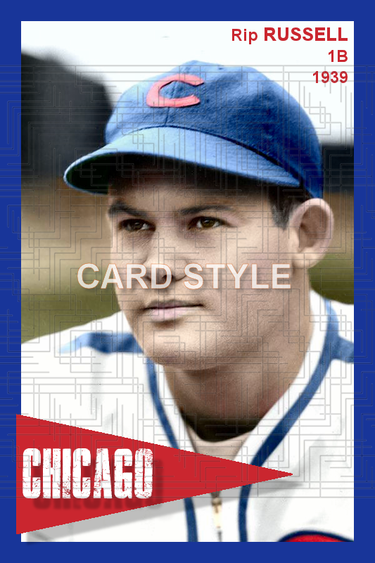 Rip Russell - 1939 Chicago Cubs - choose a size & style