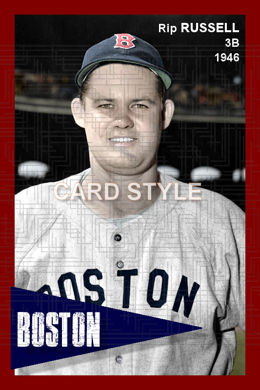 Rip Russell - 1946 Boston Red Sox - choose a size & style