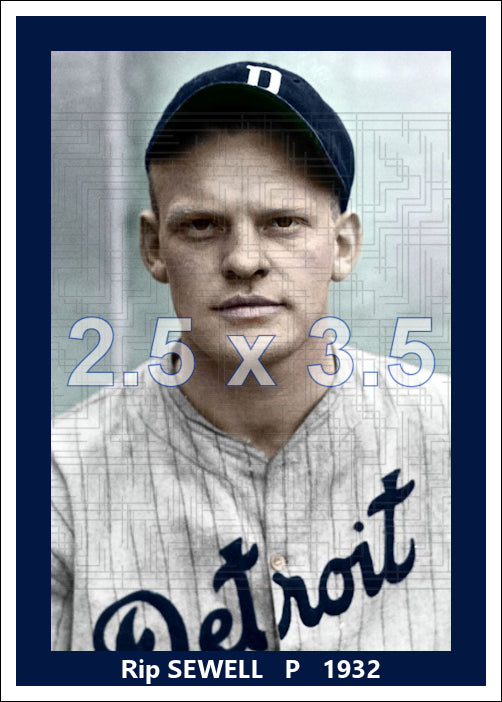 Rip Sewell - 1932 Detroit Tigers - choose a size & style