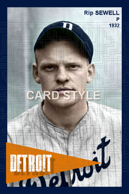Rip Sewell - 1932 Detroit Tigers - choose a size & style