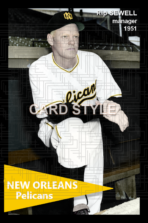 Rip Sewell - 1951 New Orleans Pelicans - choose a size & style