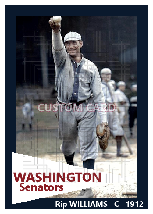 Rip Williams - 1912 Washington Senators - choose a size & style