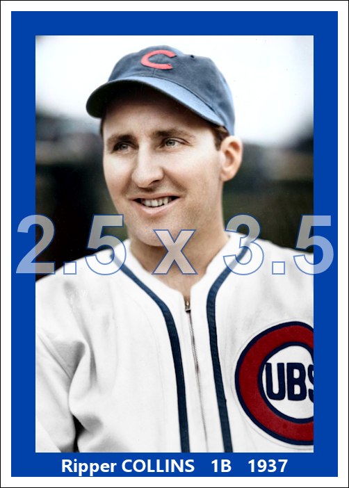 Ripper Collins - 1937 Chicago Cubs - choose a size & style