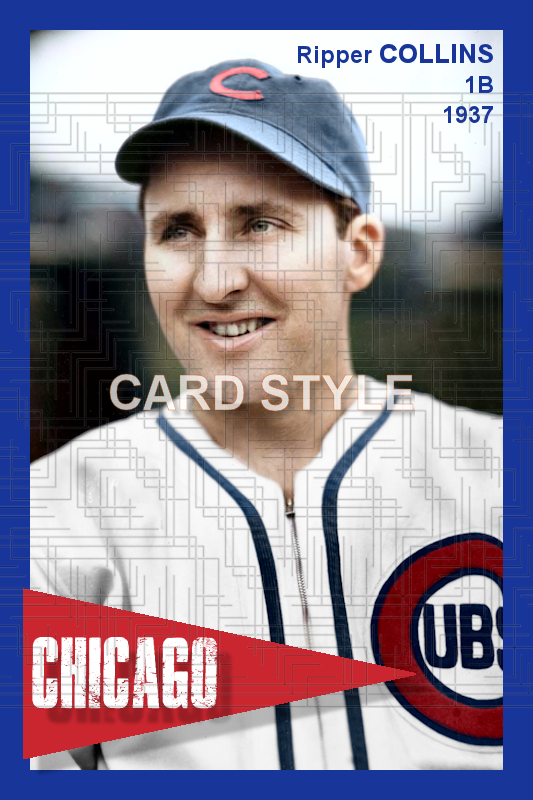 Ripper Collins - 1937 Chicago Cubs - choose a size & style