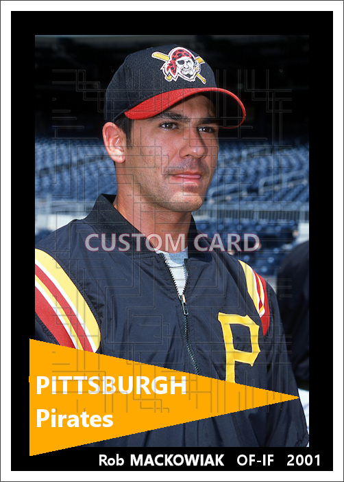 Rob Mackowiak - 2001 Pittsburgh Pirates - choose a size & style