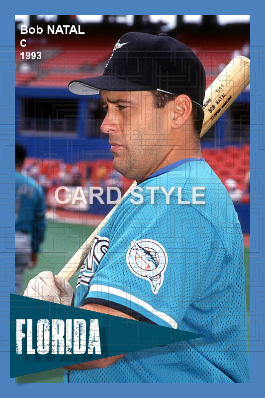 Bob Natal - 1993 Florida Marlins - choose a size & style