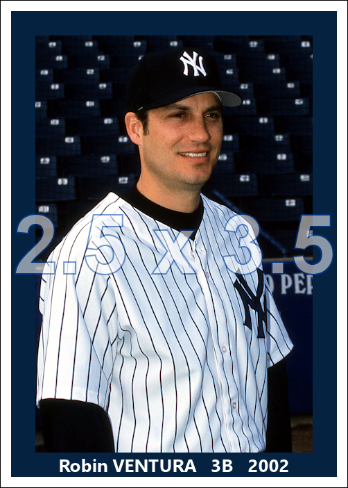 Robin Ventura - 2002 New York Yankees - choose a size & style