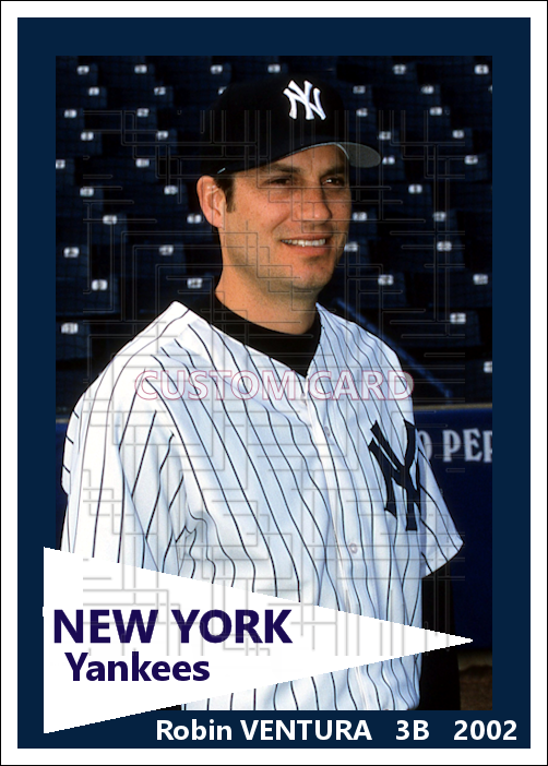 Robin Ventura - 2002 New York Yankees - choose a size & style