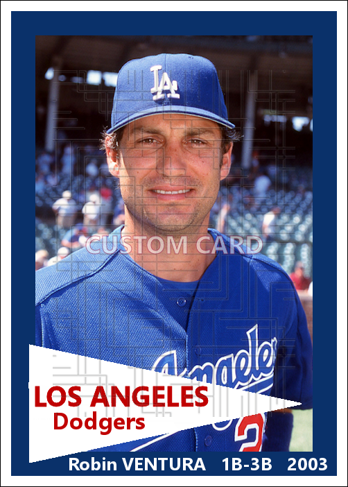 Robin Ventura - 2003 Los Angeles Dodgers - choose a size & style