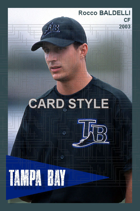 Rocco Baldelli - 2003 Tampa Bay Devil Rays - choose a size & style