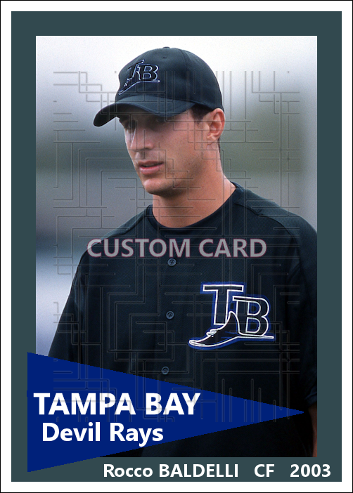 Rocco Baldelli - 2003 Tampa Bay Devil Rays - choose a size & style