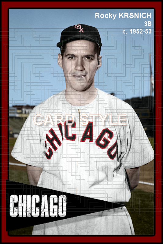 Rocky Krsnich - 1952-53 Chicago White Sox - choose a size & style