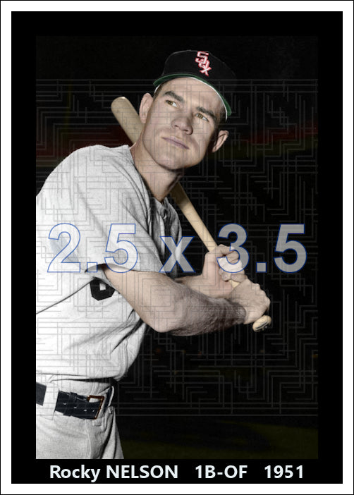 Rocky Nelson - 1951 Chicago White Sox - choose a size & style
