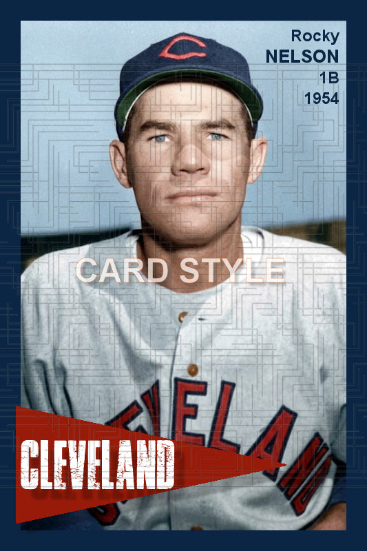 Rocky Nelson - 1954 Cleveland Indians - choose a size & style