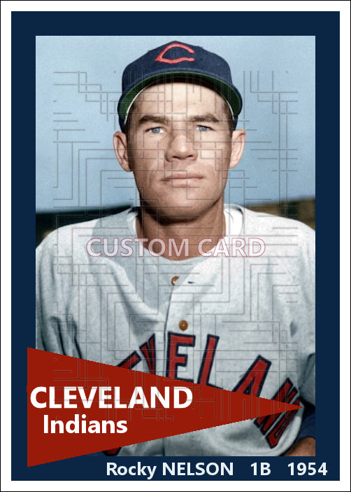 Rocky Nelson - 1954 Cleveland Indians - choose a size & style