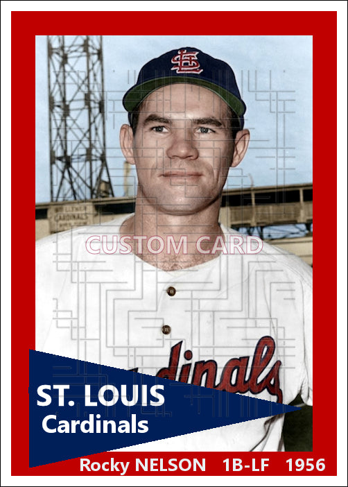 Rocky Nelson - 1956 St. Louis Cardinals - choose a size & style