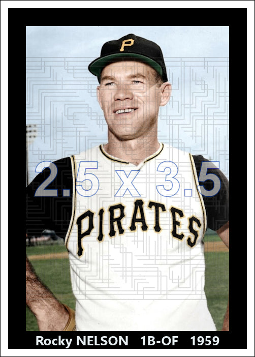 Rocky Nelson - 1959 Pittsburgh Pirates - choose a size & style