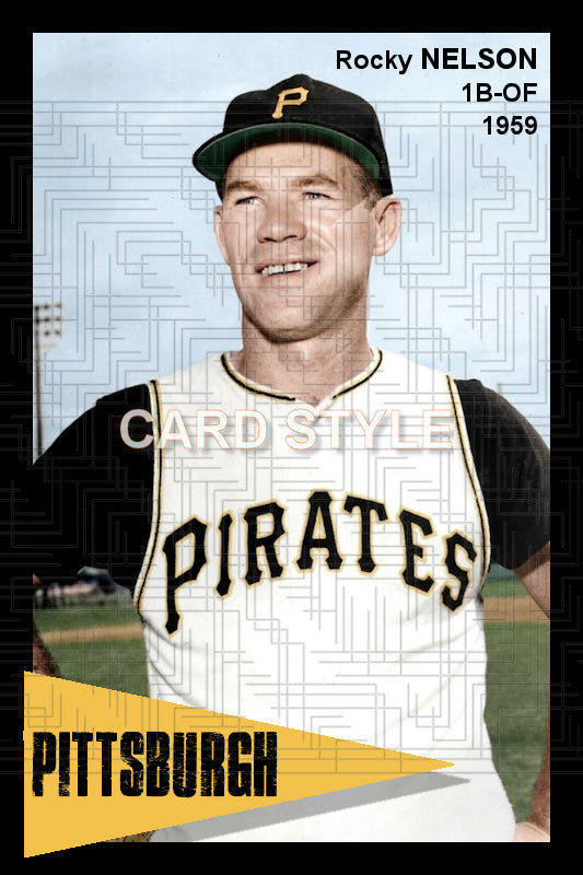 Rocky Nelson - 1959 Pittsburgh Pirates - choose a size & style