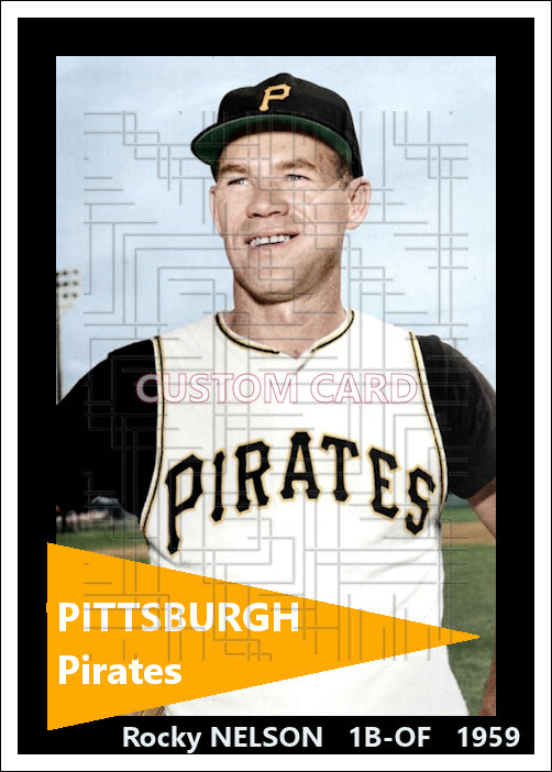 Rocky Nelson - 1959 Pittsburgh Pirates - choose a size & style