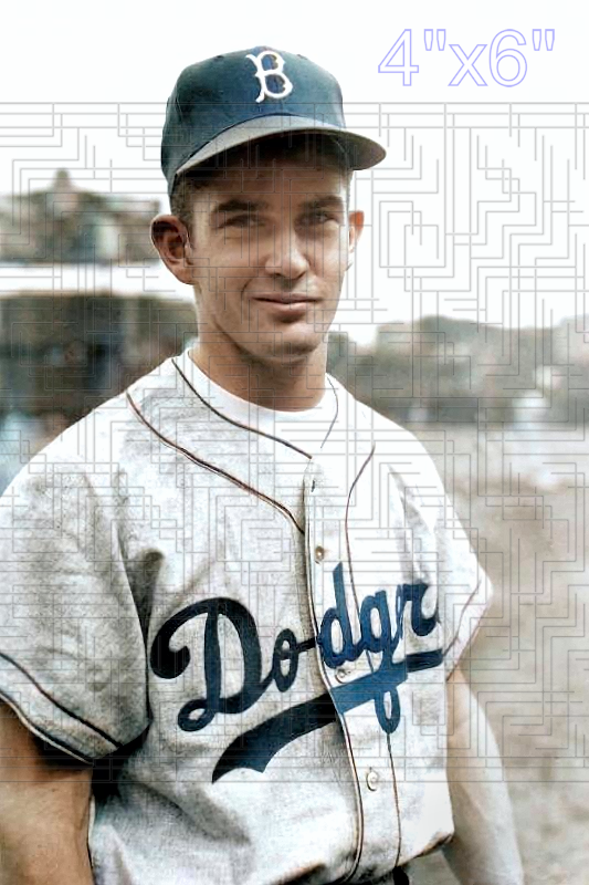 Rod Miller - 1957 Brooklyn Dodgers - choose a size & style