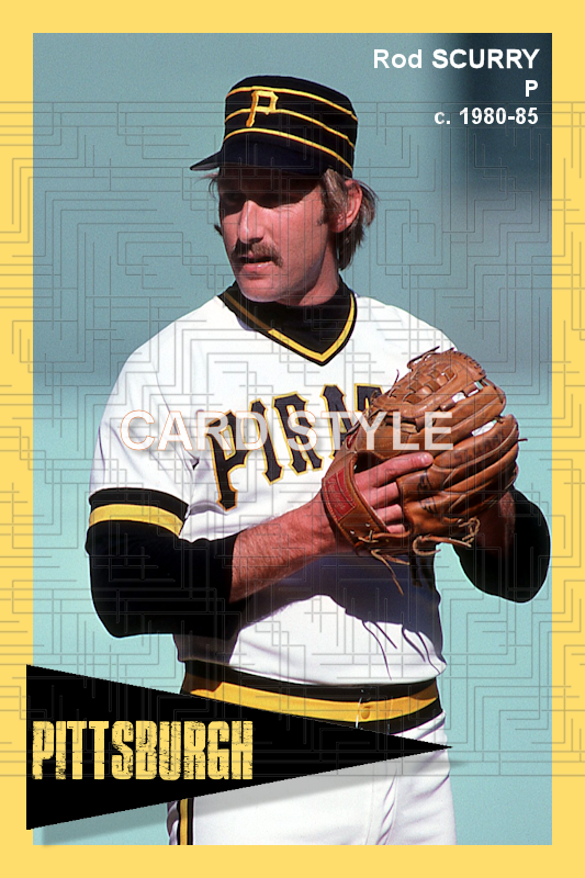 Rod Scurry - 1983 Pittsburgh Pirates - choose a size & style