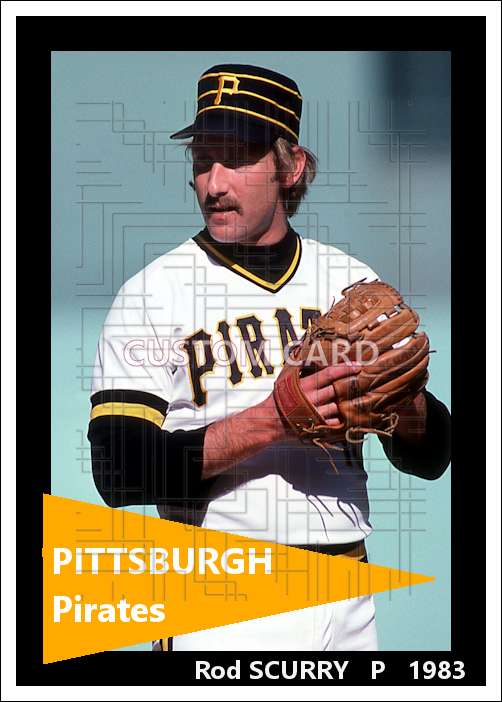 Rod Scurry - 1983 Pittsburgh Pirates - choose a size & style