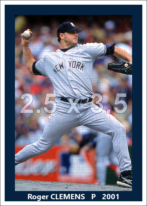Roger Clemens - 2001 New York Yankees - choose a size & style