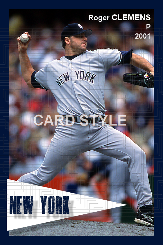 Roger Clemens - 2001 New York Yankees - choose a size & style